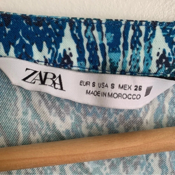 Zara Animal  Print Mini Dress - Picture 6 of 8